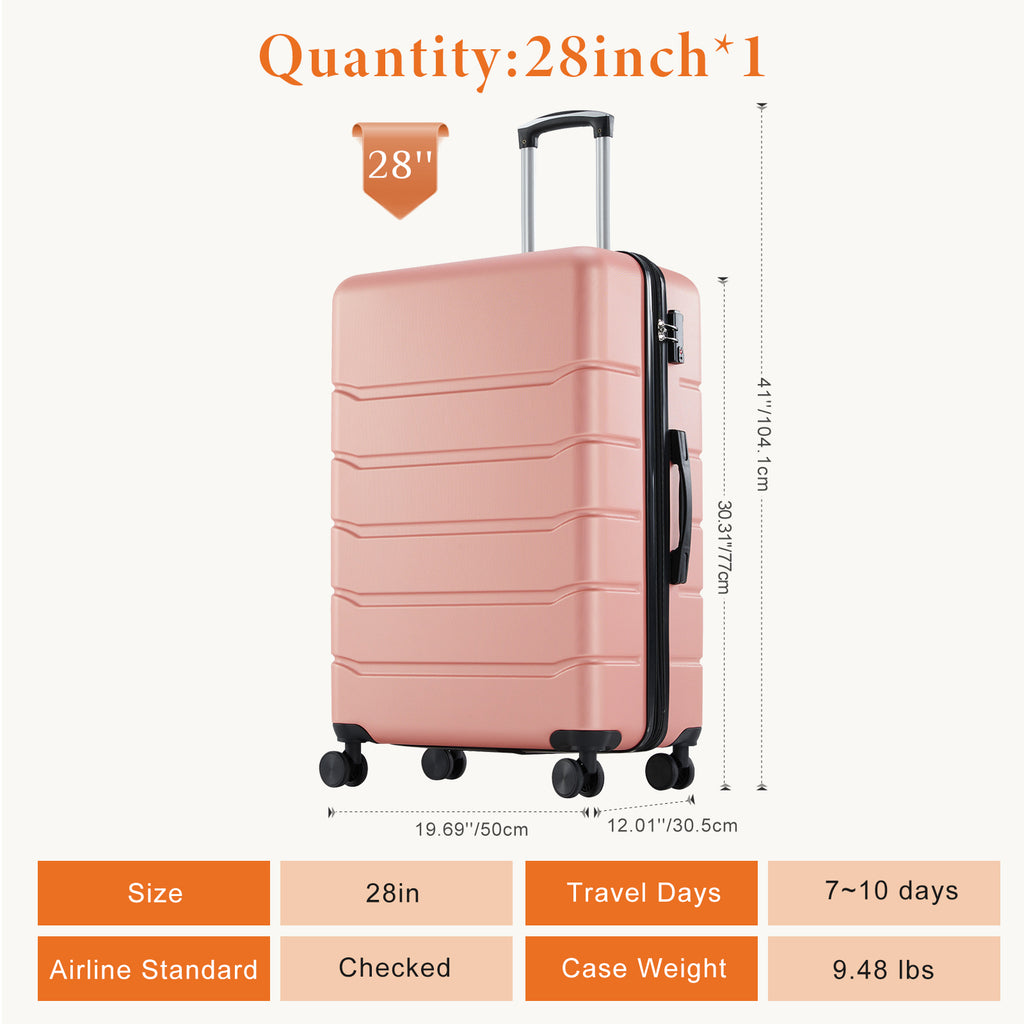 JIOABL Carry on Luggage, Hard Shell ABS Suitcase with Double Spinner Wheels, Lightweight Expandable Rolling Suit Case with TSA Lock