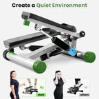 JIOABL Mini Steppers Machine with Resistance Bands for Home Exercise , 300lbs Capacity