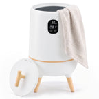 JIOABL 20L High-Leg Round Towel Warmer Bucket | Fits Two 40"x70" Towels, One-Touch, 60 Min Timer, Bluetooth Speaker & Ambient Ligh