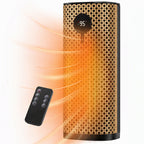 JIOABL Square Desktop Heater | 1500W, 5 Working Modes, 70° Oscillation, Quiet, Tip-Over and Overheat Safety Protection