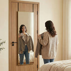 JIOABL 47" x 14"  Full Length Wall Mounted Mirror, Aluminum Alloy Frame, HD Glass, for Bedroom, Living Room & Entryway
