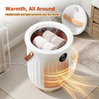 JIOABL 20L Towel Warmer, with Handle & Aroma Disc Holder, Holds Two 40“x70” Oversized Towels, Suitable for Robes, Blankets & Pajamas