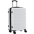JIOABL Carry on Luggage, Hard Shell ABS Suitcase with Double Spinner Wheels, Lightweight Expandable Rolling Suit Case with TSA Lock