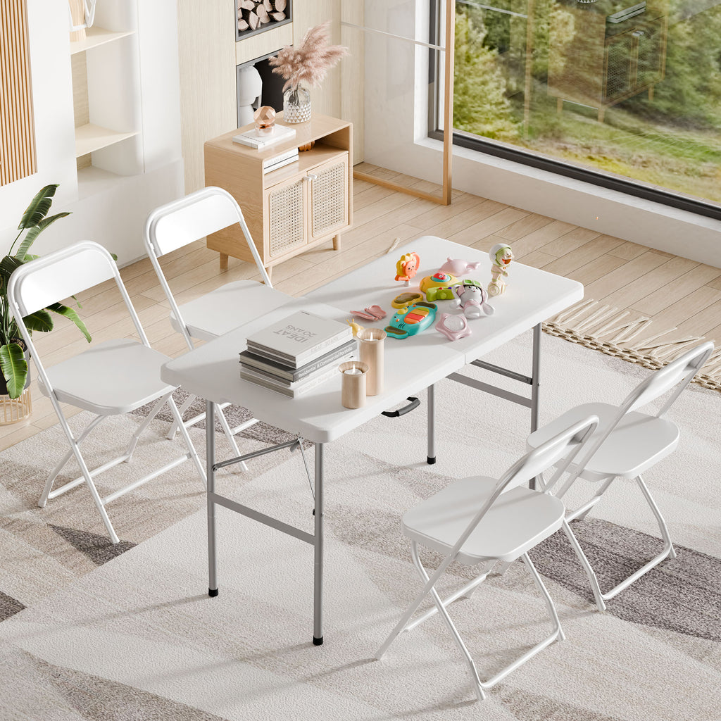 MCQ Folding Chair Set with Non-Slip Feet, 330 lbs. Weight Capacity, for Home and Office Use, for Indoor and Outdoor Activities