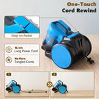 JIOABL Ultra-Convenient Vacuum Cleaner | 16KPA Suction, Auto Retractable Cord, 1.8L Large Dust Cup, Full No-Blind-Spot Cleaning for Floors & Stairs
