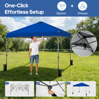 JIOABL 10x10ft One-Touch Instant Canopy, Waterproof, UV-Resistant, Heavy-Duty & Corrosion-Proof for Effortless Outdoor Shelter, White