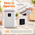 IOABL Square Towel Warmer Bucket, 20L Stainless Steel Liner, 3 Timer Settings (20/40/60 Mins), Ideal for Towels, Bathrobes, Blankets