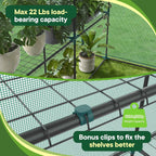 JIOABL Greenhouse with PE Cover, Portable Plant Grow House with Zipper Door & Steel Frame for Indoor Outdoor Garden