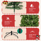 JIOABL Pre-Lit Spruce Artificial Christmas Tree for Home, Office, and Party Decor