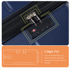 JIOABL Carry on Luggage, Hard Shell ABS Suitcase with Double Spinner Wheels, Lightweight Expandable Rolling Suit Case with TSA Lock