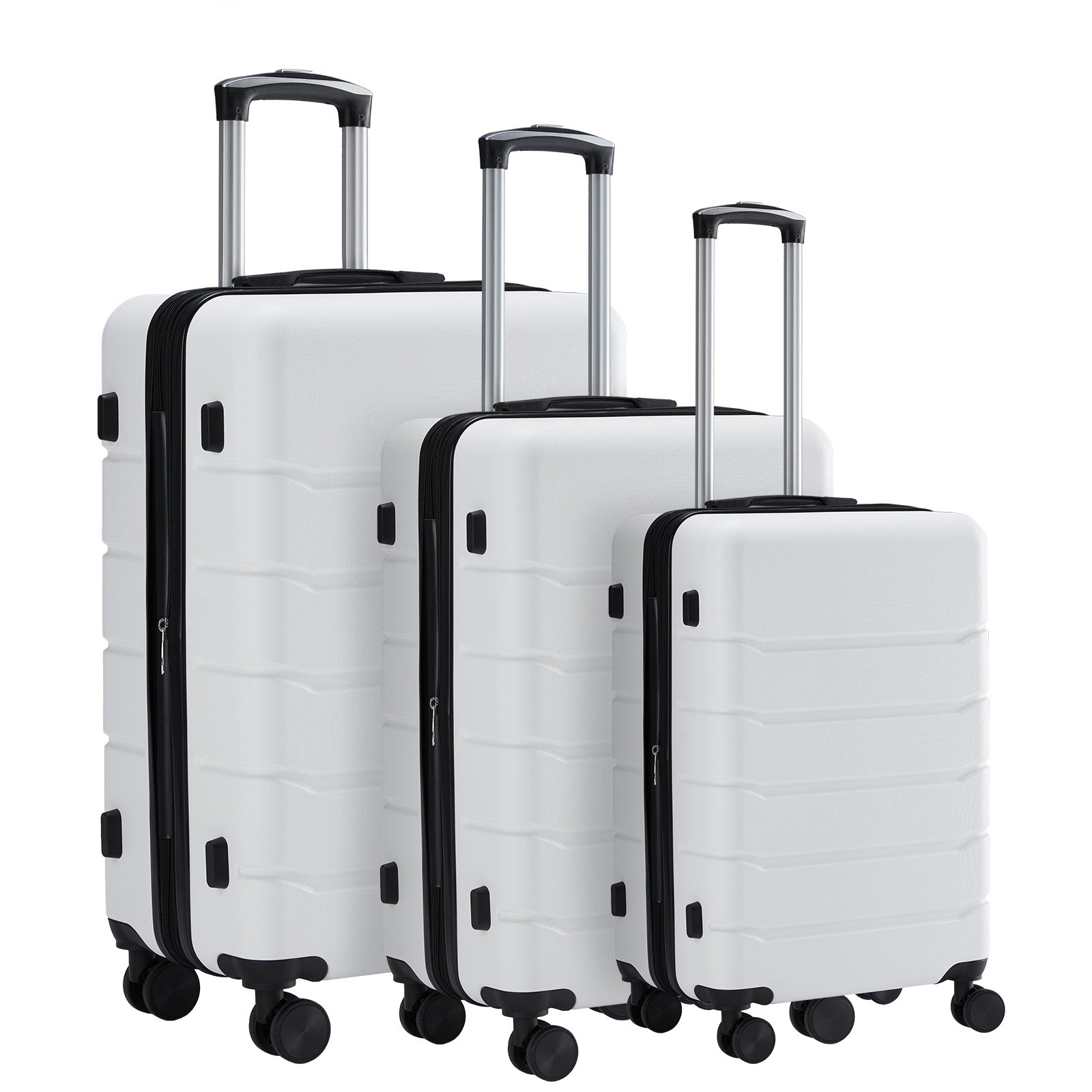 JIOABL Carry on Luggage, Hard Shell ABS Suitcase with Double Spinner Wheels, Lightweight Expandable Rolling Suit Case with TSA Lock