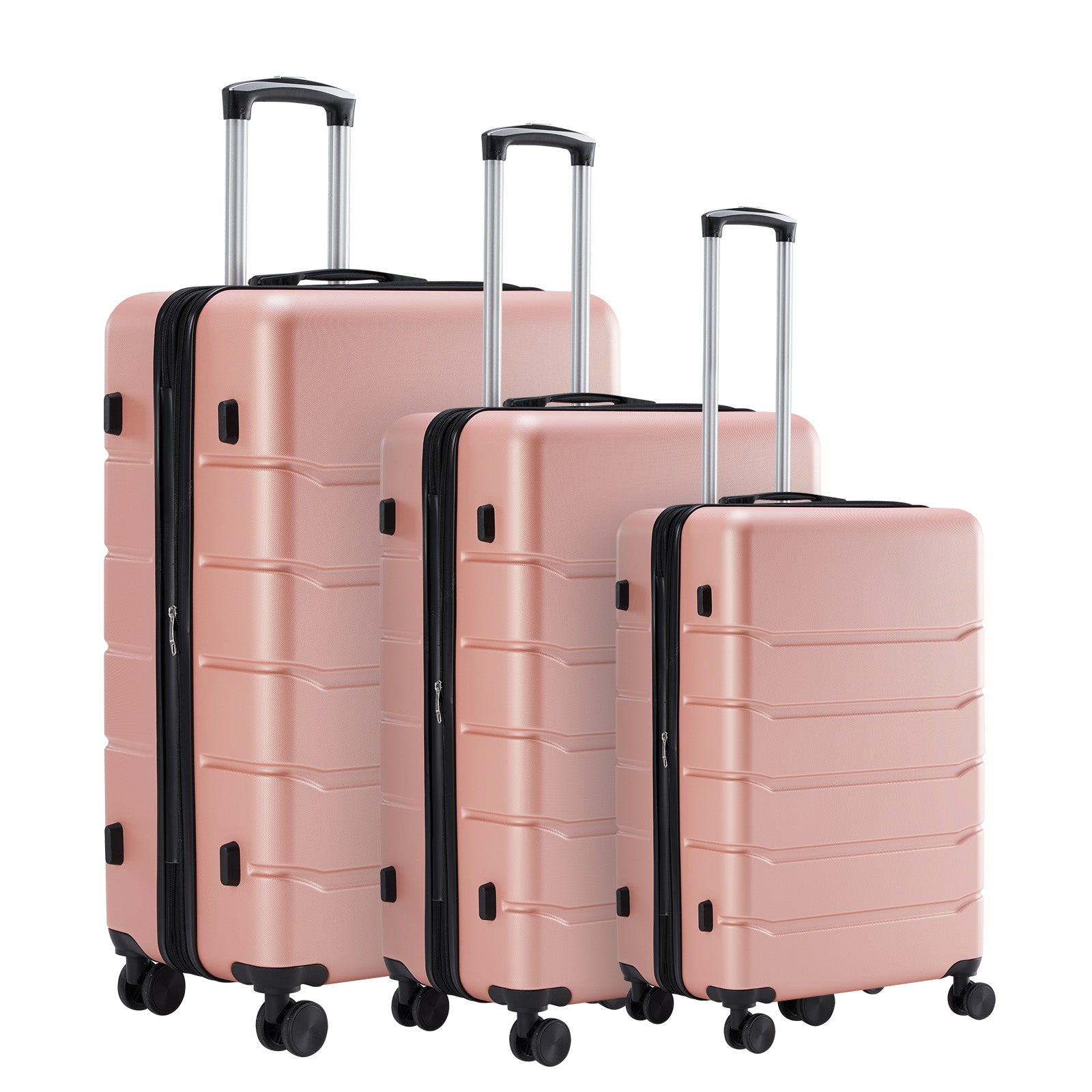JIOABL Carry on Luggage, Hard Shell ABS Suitcase with Double Spinner Wheels, Lightweight Expandable Rolling Suit Case with TSA Lock