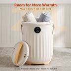 JIOABL 20L Towel Warmer, with Handle & Aroma Disc Holder, Holds Two 40“x70” Oversized Towels, Suitable for Robes, Blankets & Pajamas