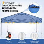 JIOABL 10x10ft One-Touch Instant Canopy, Waterproof, UV-Resistant, Heavy-Duty & Corrosion-Proof for Effortless Outdoor Shelter, White