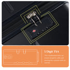 JIOABL Carry on Luggage, Hard Shell ABS Suitcase with Double Spinner Wheels, Lightweight Expandable Rolling Suit Case with TSA Lock
