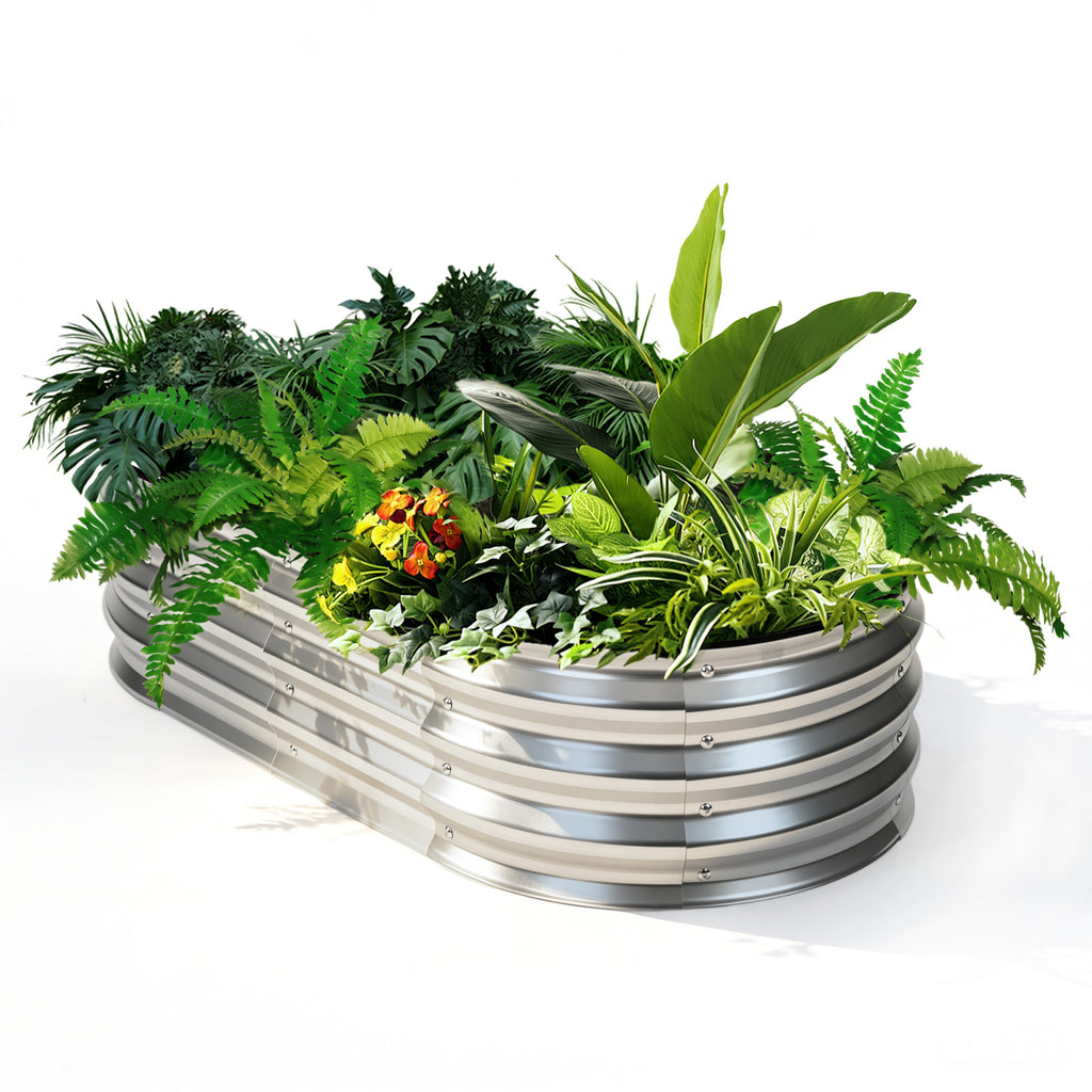 JIOABL Raised Garden Bed with Legs, Elevated Planter Box w/Bed Liner for Herbs Flowers Vegetables