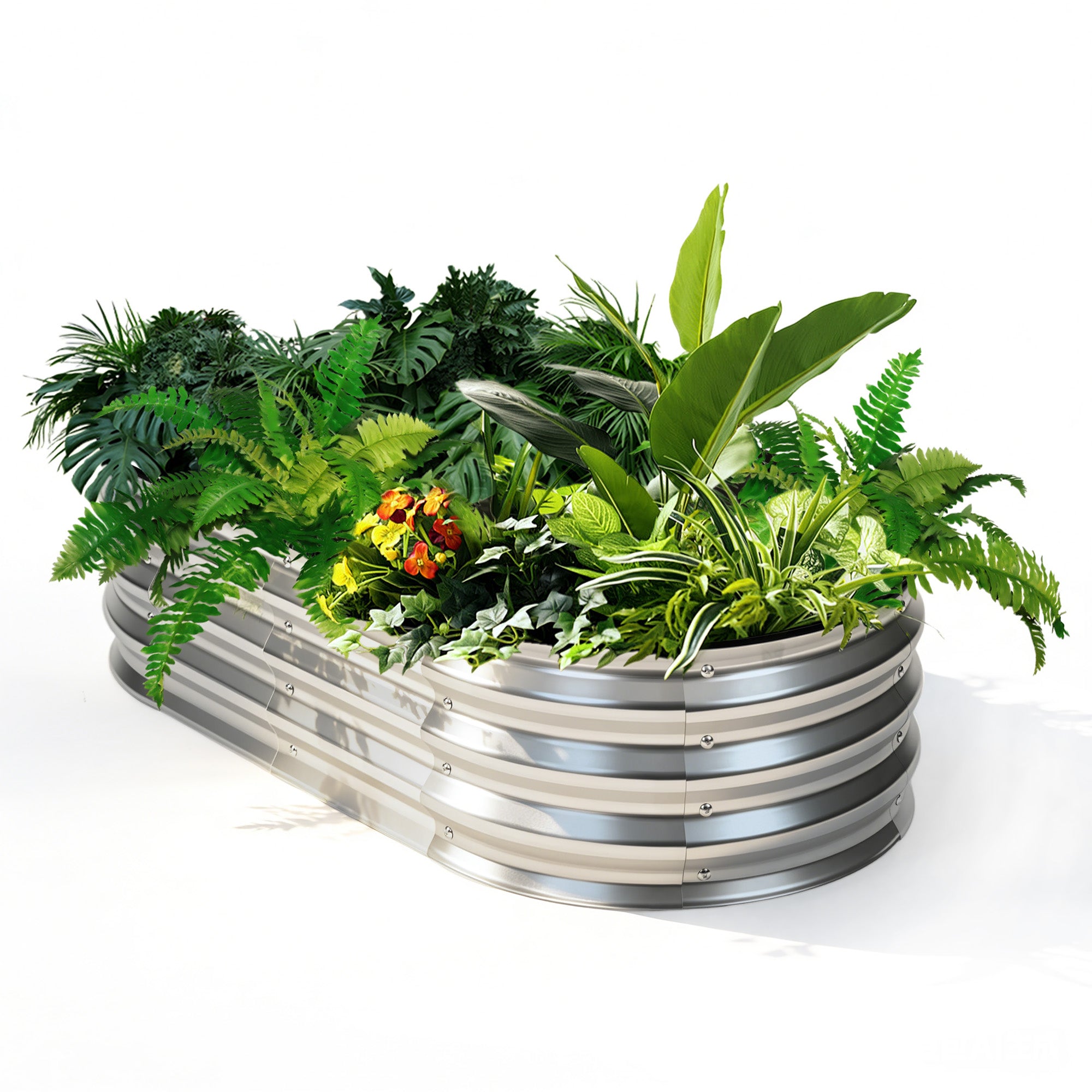 JIOABL Raised Garden Bed with Legs, Elevated Planter Box w/Bed Liner for Herbs Flowers Vegetables
