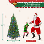 JIOABL Pre-Lit Spruce Artificial Christmas Tree for Home, Office, and Party Decor