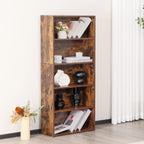 JIOABL Bookcase, 53 Inch Large Storage Tall Standing Bookshelf with Adjustable Shelves for Home Office, Living Room, Bed Room