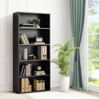 JIOABL Bookcase, 53 Inch Large Storage Tall Standing Bookshelf with Adjustable Shelves for Home Office, Living Room, Bed Room
