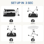 JIOABL Adjustable Piano Bench, X-Frame Music Stool with Padded Seat, Steel Frame, Cushion for Piano Keyboard Stand