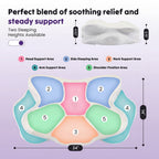 JIOABL Cervical Memory Foam Pillow, Contour Design with 2 Heights, Breathable Cover, Neck Support for Side Back Sleepers