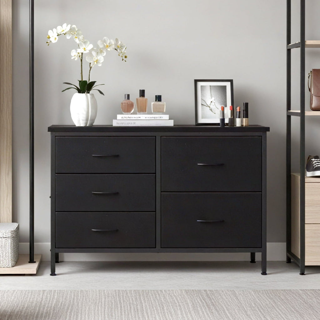 JIOABL 5-Drawer Dresser with Drawer Organizers for Bedroom, Living Room, or Closet
