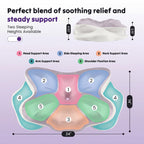 JIOABL Cervical Memory Foam Pillow, Contour Design with 2 Heights, Breathable Cover, Neck Support for Side Back Sleepers