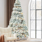 JIOABL Pre-Lit Spruce Artificial Christmas Tree for Home, Office, and Party Decor