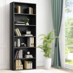 JIOABL Bookcase, 53 Inch Large Storage Tall Standing Bookshelf with Adjustable Shelves for Home Office, Living Room, Bed Room
