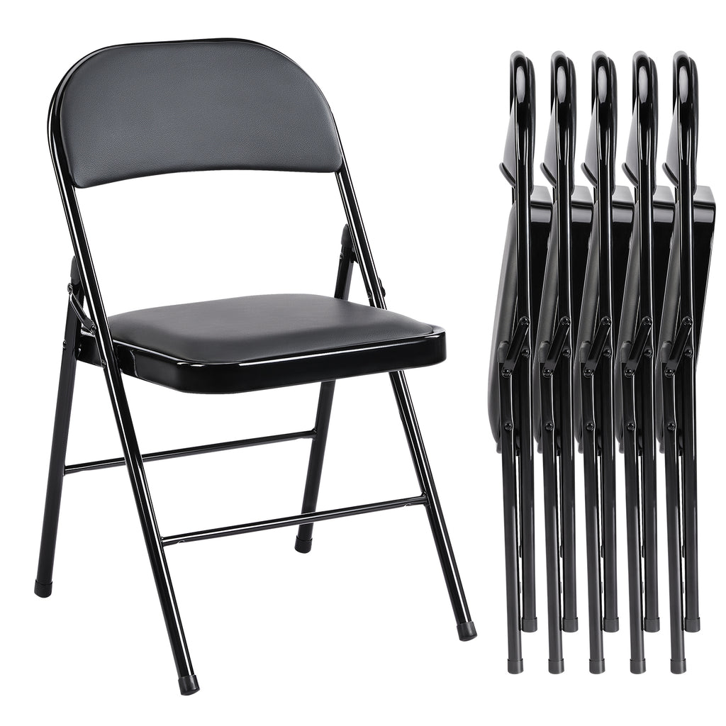 JIOABL Folding Chair , Convenient Leather Padded Folding Chairs