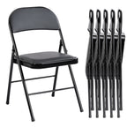 JIOABL Folding Chair , Convenient Leather Padded Folding Chairs