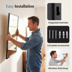 JIOABL Rectangular Shatterproof Tempered Glass Mirror, Aluminum Alloy Frame for Bedroom, Hallway, Living Room
