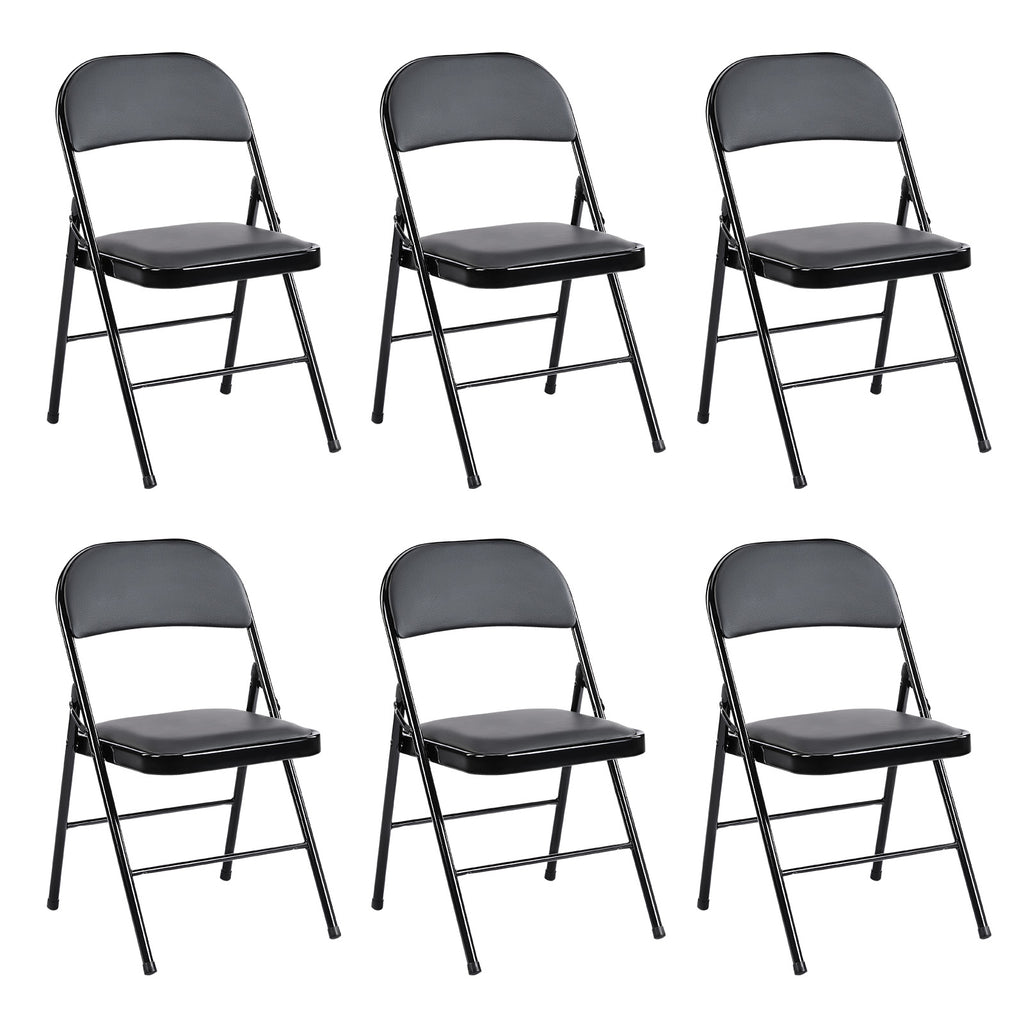 JIOABL Folding Chair , Convenient Leather Padded Folding Chairs