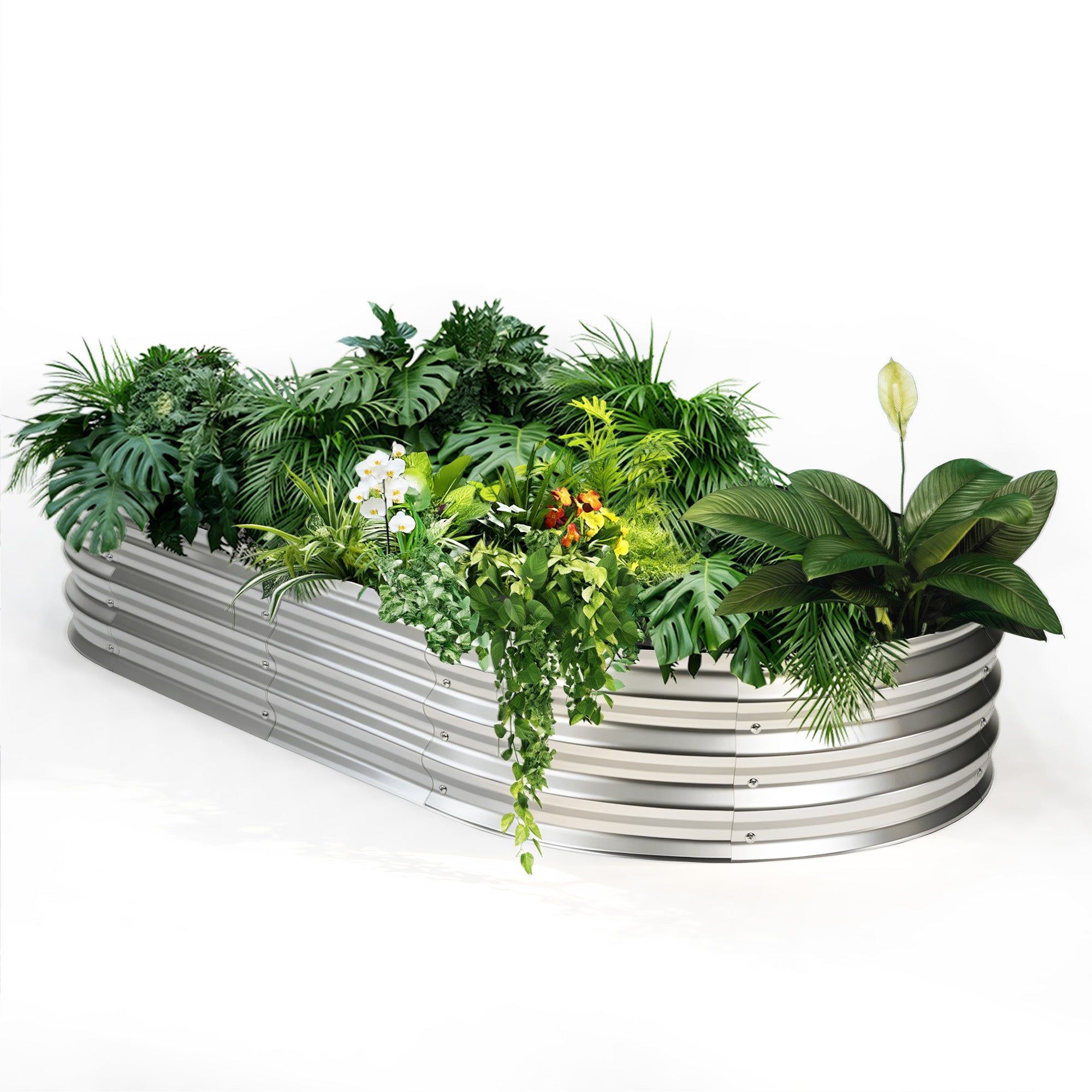 JIOABL Raised Garden Bed with Legs, Elevated Planter Box w/Bed Liner for Herbs Flowers Vegetables