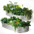 JIOABL Raised Garden Bed with Legs, Elevated Planter Box w/Bed Liner for Herbs Flowers Vegetables
