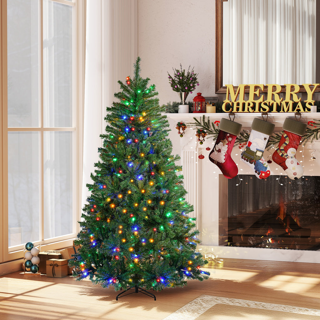 JIOABL Pre-Lit Spruce Artificial Christmas Tree for Home, Office, and Party Decor