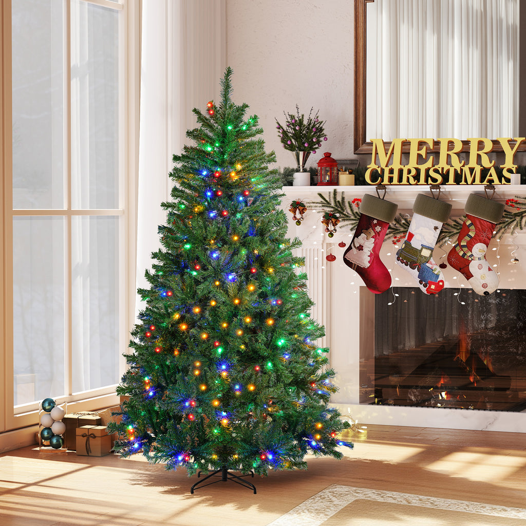 JIOABL Pre-Lit Spruce Artificial Christmas Tree for Home, Office, and Party Decor