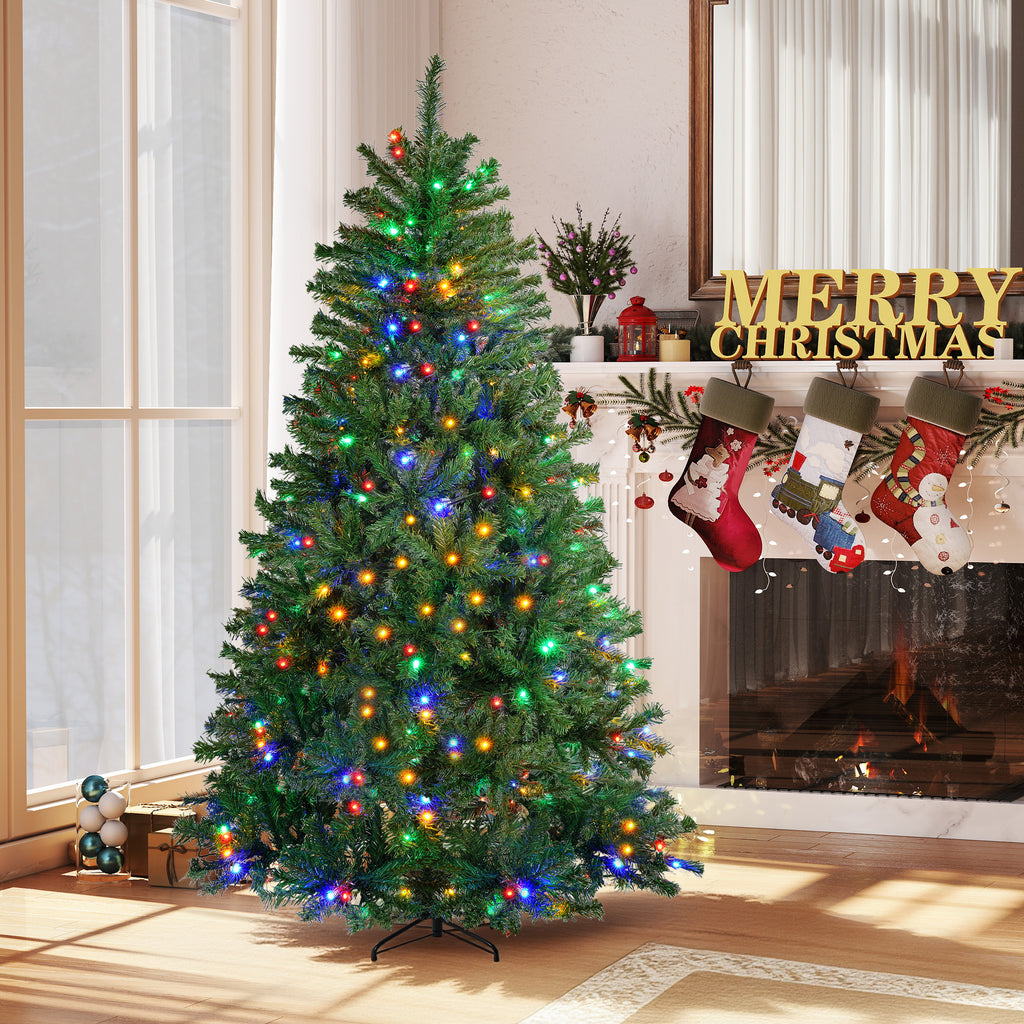 JIOABL Pre-Lit Spruce Artificial Christmas Tree for Home, Office, and Party Decor