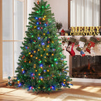 JIOABL Pre-Lit Spruce Artificial Christmas Tree for Home, Office, and Party Decor