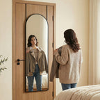 JIOABL 47" x 14"  Full Length Wall Mounted Mirror, Aluminum Alloy Frame, HD Glass, for Bedroom, Living Room & Entryway