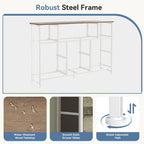 JIOABL TV Stand with 8 Fabric Drawers & Power Outlet, LED TV Console with USB & Type-C, Storage Dresser for Living Room