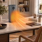 JIOABL Square Desktop Heater | 1500W, 5 Working Modes, 70° Oscillation, Quiet, Tip-Over and Overheat Safety Protection