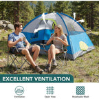 JIOABL Dome Camping Tent, Waterproof Polyester with Rainfly, Easy Setup, Ventilated Windows & Skylights, Portable Backpacking Tent