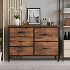 JIOABL 5-Drawer Dresser with Drawer Organizers for Bedroom, Living Room, or Closet