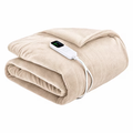 JIOABL Wearable Heated Blanket, Sleeved Electric Blanket with Foot Pocket, 10 Heat Settings, Gray