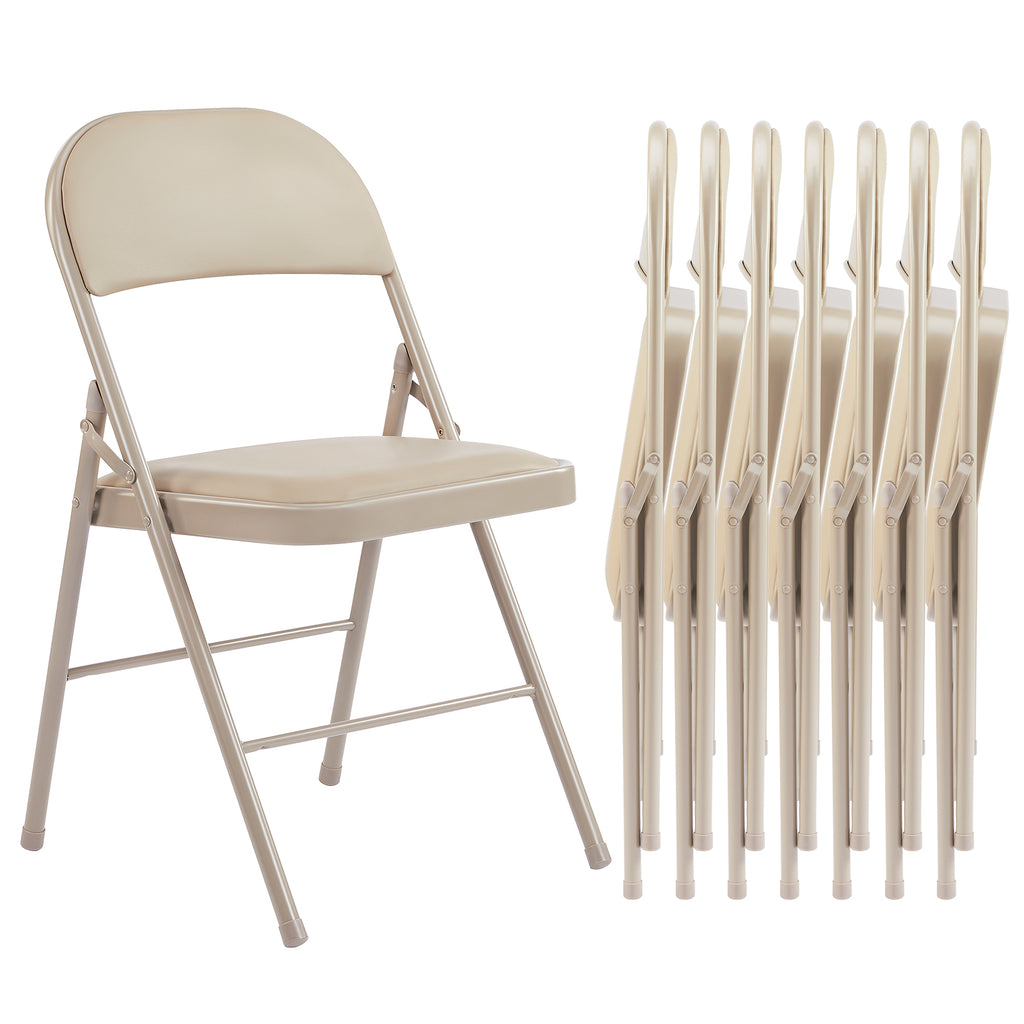 JIOABL Folding Chair , Convenient Leather Padded Folding Chairs