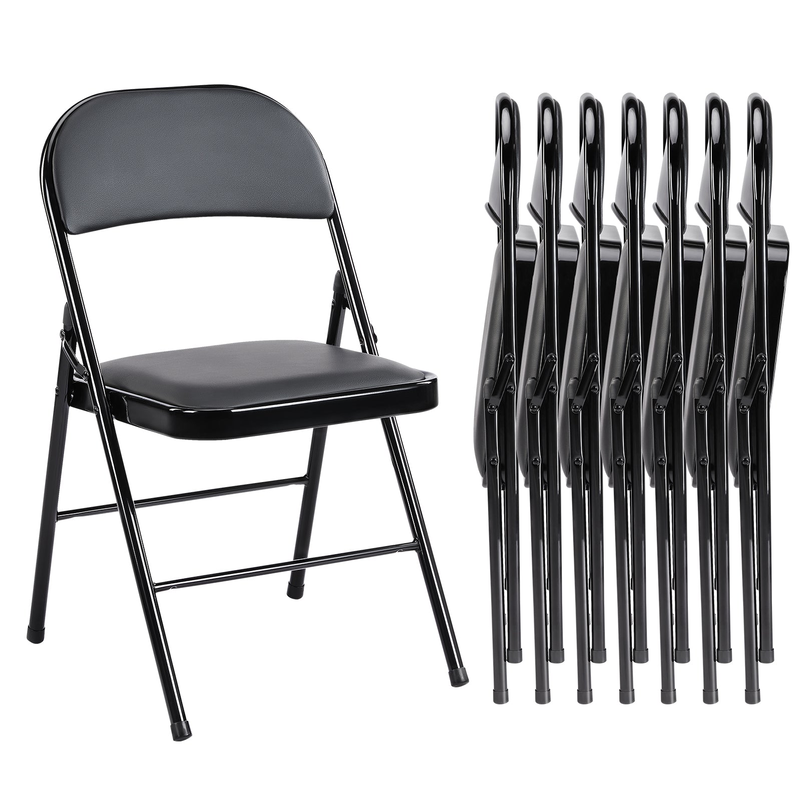 JIOABL Folding Chair , Convenient Leather Padded Folding Chairs