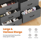 JIOABL 5-Drawer Dresser with Drawer Organizers for Bedroom, Living Room, or Closet