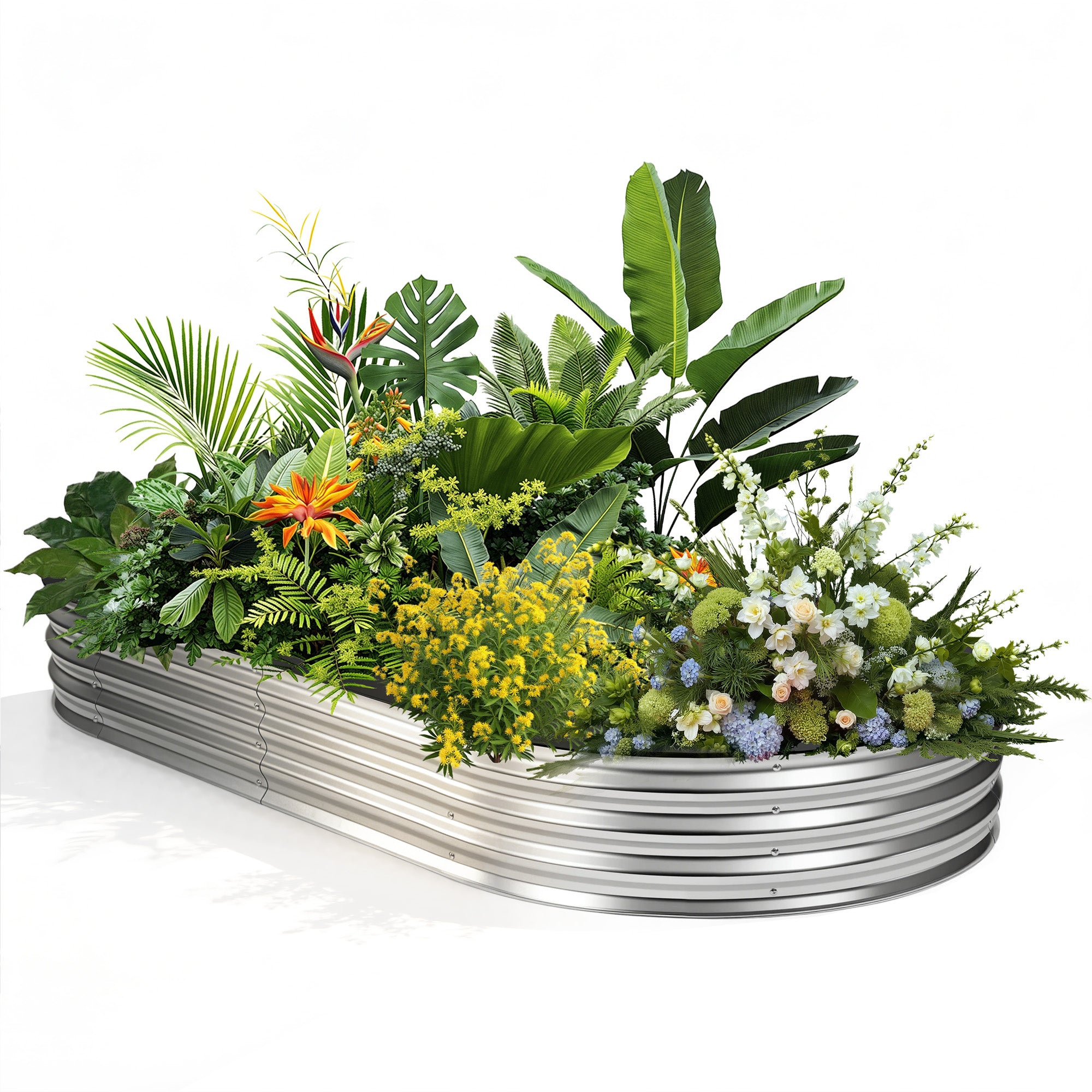 JIOABL Raised Garden Bed with Legs, Elevated Planter Box w/Bed Liner for Herbs Flowers Vegetables
